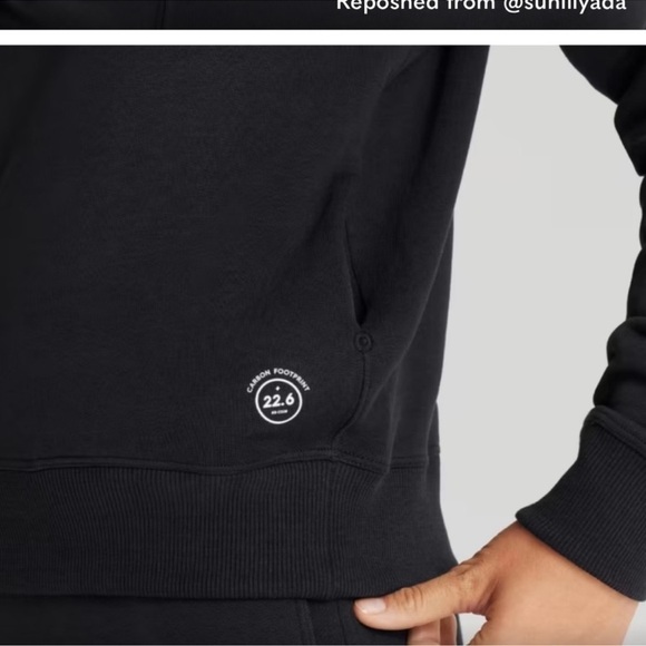 Allbirds Women’s The R&R Hoodie Natural Black Medium - Picture 4 of 16